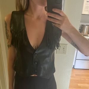 Steer Brand Leather Vest